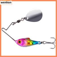 WENKEN ตะขอสามชั้น เหยื่อตกปลาโลหะ ช้อนโลหะโลหะ Wobblers crankbaits ล่อ VIB ร้อนแรงมาก การสั่นสะเทือน เหยื่อตกปลาแบบช้อนหมุนได้ อุปกรณ์ตกปลาสำหรับตกปลา