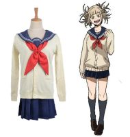 My Hero Academia Cosplay Himiko Toga Izuku Dress Jacket Coat Tops Sweater Costume Uniform Set Halloween