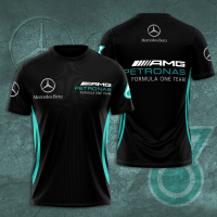 NEW!! Mercedes Summer F1 AMG Petronas Team AOP 3D T-shirt Gift For True Fans Size S-5XL（freecustom name &amp; logo）Trendy mens versatile T-shirt