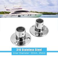 XHLXH Reusable Durable Boat 90 Degree Rust-resistant Railing Handrail Tube Pipe Base Fitting Support Handrail Pipe Base