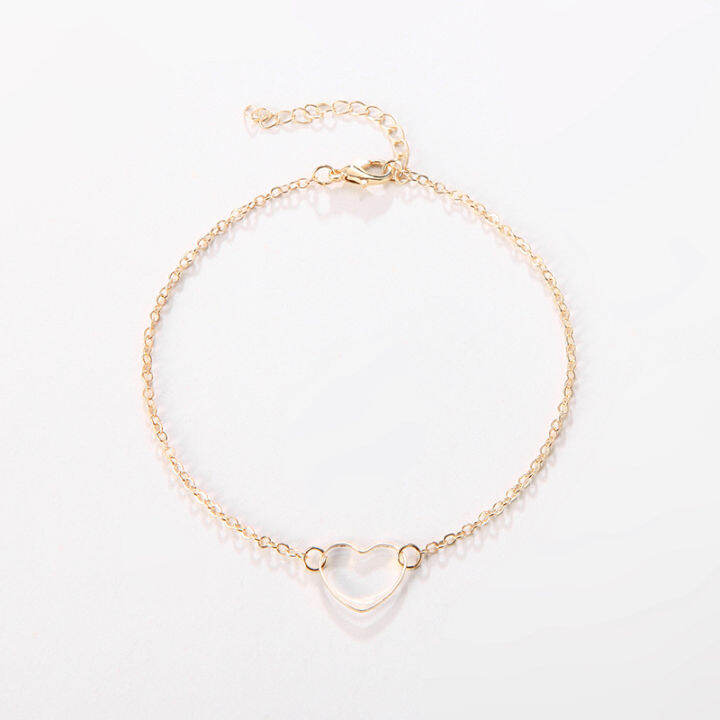 delicate-wristlet-best-selling-wristwear-simple-alloy-bracelet-heart-shaped-bracelet-hollow-design-bracelet