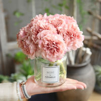 ปลีก/ส่ง 1ช่อ 5ดอก ดอกโบตั๋น พีโอนี สูง26ซม ดอกไม้ปลอม ดอกไม้ประดิษฐ์  Peony Artificial Flower ดอกไม้ ตกแต่งบ้าน งานแต่งงาน คุณภาพดี