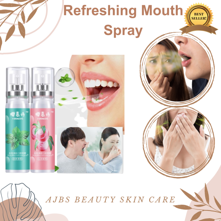 EFFECTIVE!! Mouth Spray Breath Freshener Remove bad breath, Long