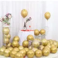 50pcs 2.8G 12-Inch Metallic Latex Balloon Chrome Round Baby Children Birthday Party Decoration Wedding Bridal Chamber Decoration. 
