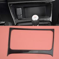 Front Center Console Storage Box Trim Cover Black Carbon Fiber Fit for Honda Civic 8th Gen 2006 2007 2008 2009 2010 2011