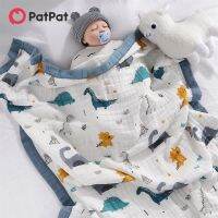 Patpat 100% Coton Couvertures สำหรับ Bébé Nouveau-Né 6 Couches Mousselon Gaze Doux Absorbellotage Couverbébé Tures เท Lits Lingettes De Douche