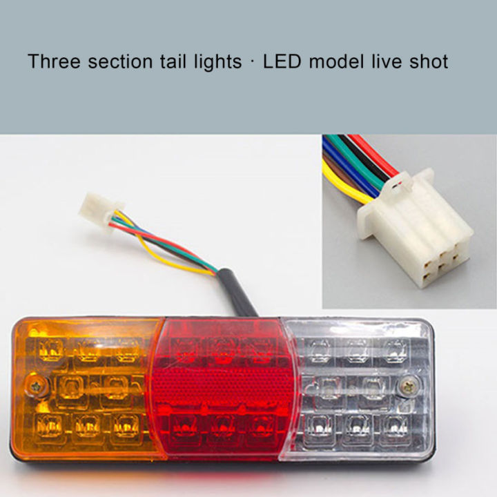 ใหม่12v-led-ไฟท้ายรถรถตู้รถบัสรถบรรทุก-rv-ไฟท้ายไฟท้ายรถพ่วงไฟระบุสัญญาณหยุดเบรกถอยหลัง1ชิ้น