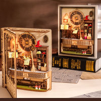 Book Nook Shert Insert,กรอบรูปไม้ DIY DollHouse Miniature Kit Tiny House, Assemble Puzzle Toys, Birthday Gift