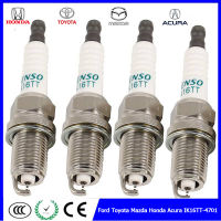 [มีสินค้า]4Pcs Car Spark Plug for Ford Toyota Mazda Honda Acura IK16TT-4701