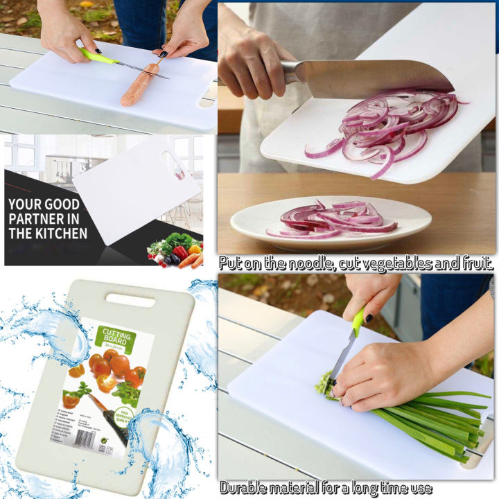 เขียง-เขียงพลาสติก-ขนาด-36x24-cm-cutting-board-เขียงอเนกประสง-เขียงพลาสติกสี-เขียงบรอดรองมีด-หั่น-ซอย-สไลด์-มืออาชีพ-วัสดุบรอดพลาสติก-abs