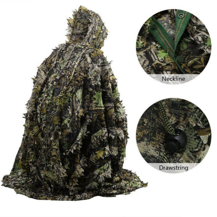 lifelike-3d-leaves-camouflage-poncho-cloak-stealth-suits-outdoor-woodland-cs-game-clothing-for-hunting-shooting-birdwatching-set