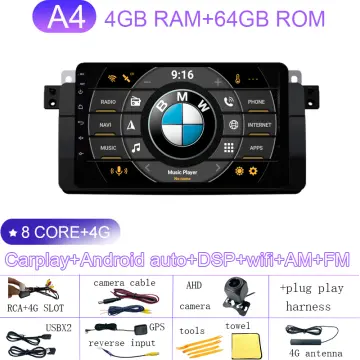 Autoradio Android GPS Bluetooth Wifi bmw e46 M3 318 320 325 330 335 rover  75 dsp CarPlay - Équipement auto