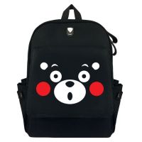 TOP۞ Kumamon ใหม่กระเป๋าเป้สะพายหลังกระเป๋านักเรียนผ้าแคนวาสการ์ตูนสําหรับเด็ก