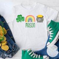 ข้อเสนอพิเศษ St. Patrick S Day ผู้หญิง T เสื้อ Shamrock Rainbow หม้อทองสีน้ำกราฟิกเสื้อยืดไอร์แลนด์ Happy Saint Patrick S น่ารักเสื้อS-5XL