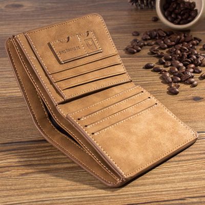 【CW】﹍  New Men Wallets Credit Card/ID Holder Brand Male Wallet Leather Photo Short Purse