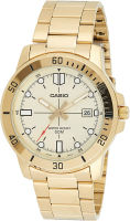 Casio MTP-VD01G-9EV Mens Enticer Gold Tone Stainless Steel Gold Dial Casual Analog Sporty Watch