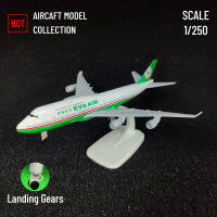 มาตราส่วน1:250โลหะการบิน20ซม. EVA B747โมเดลเครื่องบินเครื่องบินจำลองห้องของขวัญคริสต์มาสตกแต่ง Kids Toys สำหรับเด็กผู้ชาย