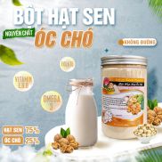 BỘT HẠT SEN ÓC CHÓ NGUYÊN CHẤT KHÔNG ĐƯỜNG SENFARM 400G