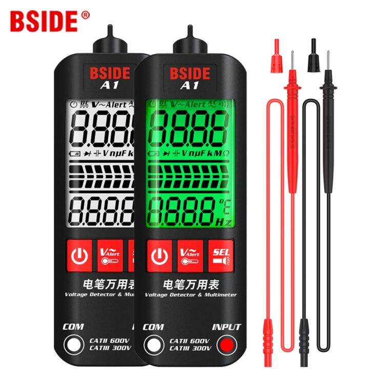 BSIDE Digital Multimeter Voltage Tester A1 Color Display Non Contact ...