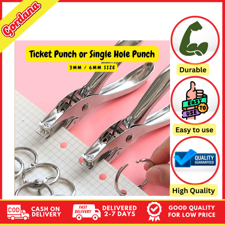 GORDANA - Joy Ticket Puncher - Single Hole / Ticket Puncher for School