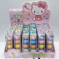 6ชิ้น Sanrio Kawaii ปากกาเรืองแสงแสงสีเครื่องหมายทำบันทึกบัญชีมือปากกามาร์กเกอร์นักเรียนโรงเรียนเครื่องเขียนขายส่ง