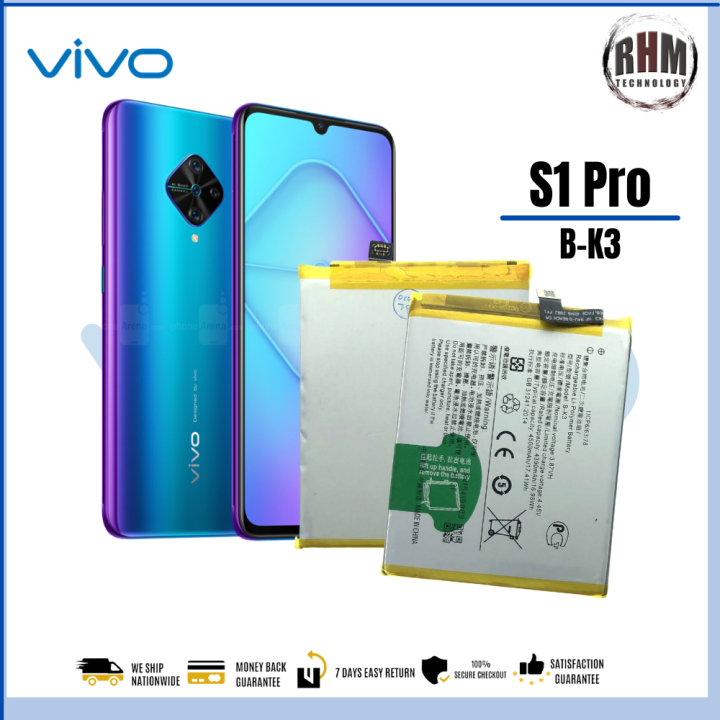 Vivo S1 Pro Battery With FREE TOOLS Ι Model: B-K3 (4500mAh) High ...