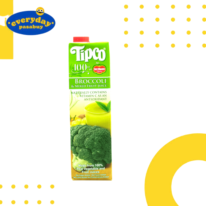 Tipco Del Monte 100 Juice Broccoli & Mixed Fruit Juice Lazada PH