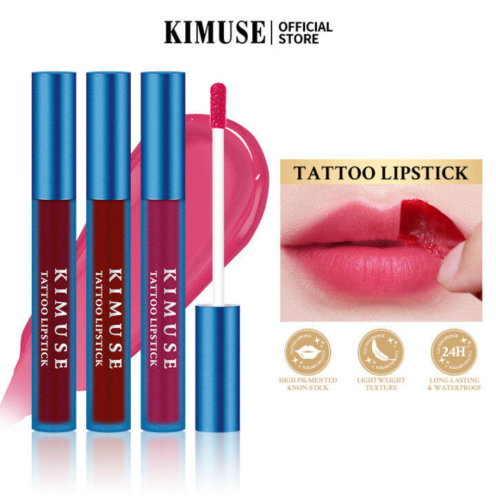 KIMUSE Peel Off Lip Stain Tattoo Lipstick Longlasting and Waterproof