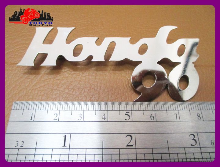honda-90-legshield-emblem-silver-1-pc-โลโก้บังลม-ซ้าย-ขวา-honda-90
