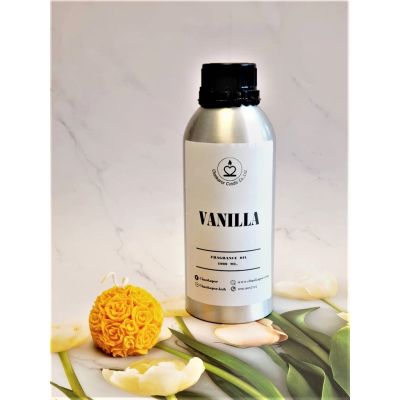 กลิ่น Vanilla ขนาด 1000ml. Fragrance oil น้ำมันหอมสำหรับทำเทียน สบู่