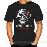 【New】OVERLORD แฟชั่น น่ากลัว สีดำเสื้อยืดแขนสั้นลายการ์ตูน เสื้อโอเวอร์ไซส์ผู้ชายและผู้หญิงคอกลม