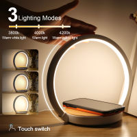 Modern Wireless Charging Table Lamp For Living Room Bedroom Bedside Lamp EU Plug Home Decor Touch Desk Lamp LED Table Light