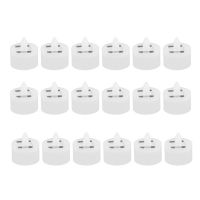 18 Pieces Solar Tea Light Candles Flameless Outdoor LED Waterproof Tealight Rechargeable Candles (1.5 x 1.4 Inch)