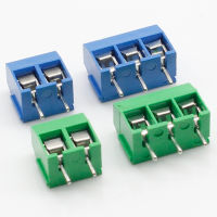 100 ชิ้น/ล็อต KF301-2P KF301-3P KF301-5.0-3P KF301 สกรู 3Pin 5.0 มม.ตรงขา PCB สกรู Terminal Block Connector สีฟ้าและสีเขียว-Shief