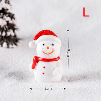 Potey ต้นคริสต์มาส Snowman DIY ตกแต่งสวนขนาดเล็กซานตาคลอสภูมิทัศน์ไมโคร