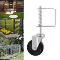 นิ้ว Heavy Duty ยาง Mute Spring Loaded Gate ประตูล้อเลื่อน 100 กก. โหลดความจุ Home Gate ประตู Roller เฟอร์นิเจอร์ฮาร์ดแวร์-g0g