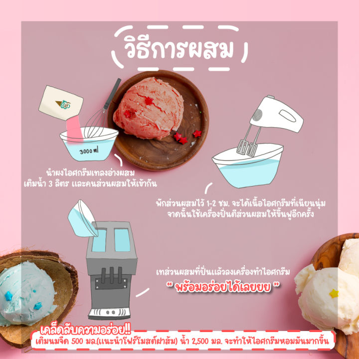 ผงไอศครีมซอฟท์เสิร์ฟ-ผงไอติม-รสน้ำผึ้ง-ice-cream-powder-softserve-homemade-gelato-premium-ขนาด-1-kg