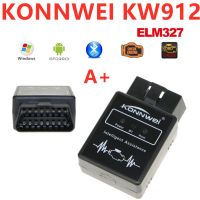 A ++ KONNWEI KW912บลูธูท OBDII 3.0 OBD2 OBD V1.5 II เครื่องสแกนเนอร์รหัสอัตโนมัติอะแดปเตอร์เครื่องมือสแกนข้อผิดพลาดเครื่องทดสอบทางการวินิจฉัย Kw 912ตัวอ่านรหัส DMQ3732