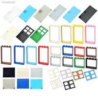 ✾☞♠ MOC Bricks Door Frame Window Glass Building Blocks City House Parts Compatible with 60616 60623 60592 6060160603 60594