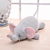 Cute Elephant Pig Bear Deformable U-shaped Plush Pillow Travel Car Headrest Pillow Multi-functional Storage Cartoon Doll Animal