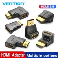 [HOT HAIXWLXKWW 589] Vention หัวแปลงสัญญาณ HDMI 270 90องศา HDMI มุมขวาชายที่ HDMI ตัวเมีย Converter สำหรับ PS4 HDTV HDMI สายเคเบิล4K HDMI 2.0 Extender