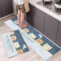 Cartoon Cat Pattern Kitchen Mat Bedroom Bathroom Entrance Doormat Anti-slip Hallway Door Floor Mats Kawaii Home Decor Long Rug