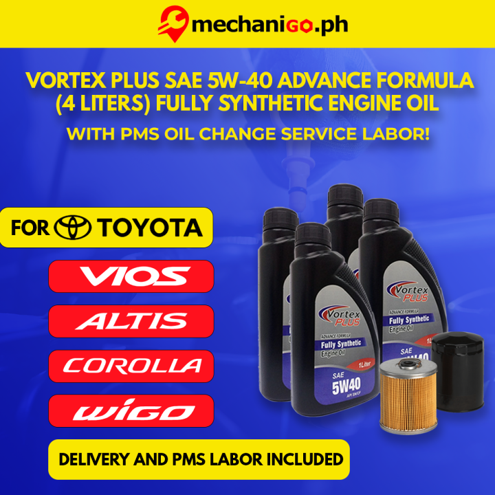 VORTEX PLUS SAE 5W40 ADVANCE FORMULA (4 LITERS) FULLY SYNTHETIC ENGINE