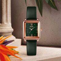 Skmei Women’s Dress og Watch Luxury 3D Glass Dial Original nd Fashion Leather Strap Rose Gold Quartz Wristwatch 30m Waterproof