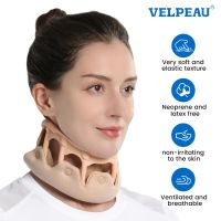 VELPEAU Neck Brace Silicone Cervical Collar to Relieve Vertebrae Stiff and Spine Pressure Neck Support Breathable and Stabilizes