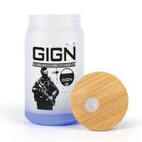 GIGN Elite Forces National Gendarmerie Intervention Group DIY Frosted Glass Pipette Cup Premium Bottle Multi-function Cups Ther