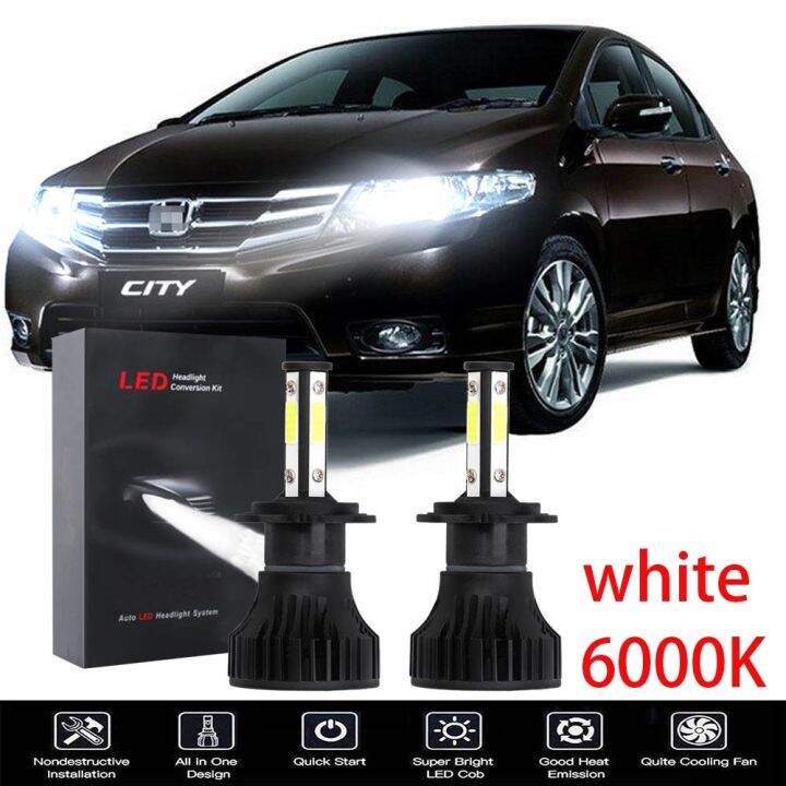 new-ชุดหลอดไฟหน้า-led-6000k-สีขาว-สําหรับ-honda-city-tmo-5th-gen-2008-2014-2-ชิ้น