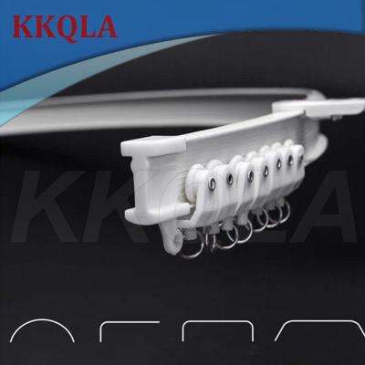 QKKQLA 3M 6M 8M Flexible Ceiling Mounted Curtain Track Rail Straight Slide Windows Balcony Plastic Bendable Home Accessories