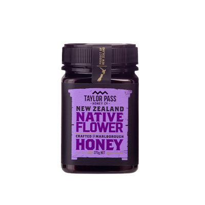 Taylor Pass New Zealand Native Flower Honey 375g น้ำผึ้งนิวซีแลนด์ 100% นำเข้าจากนิวซีแลนด์