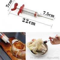 hot【DT】❈  BBQ Meat Syringe Turkey Sauce Marinade Spice Injector 30ml Seasoning With Needles Accessories